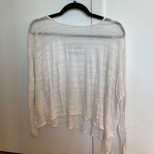 White burnout long sleeve